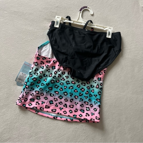 Cat & Jack Swim Magical Animal Ombre Bow Back Tankini Set Girls XL - Picture 6 of 12